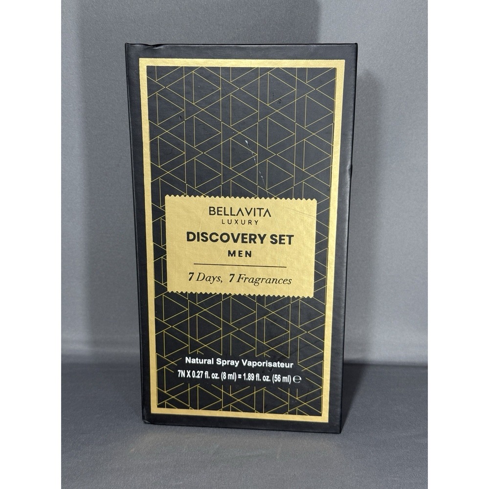 Bellavita Luxury Discovery Set Mens Perfumes 7 Days, 7 Fragrances New